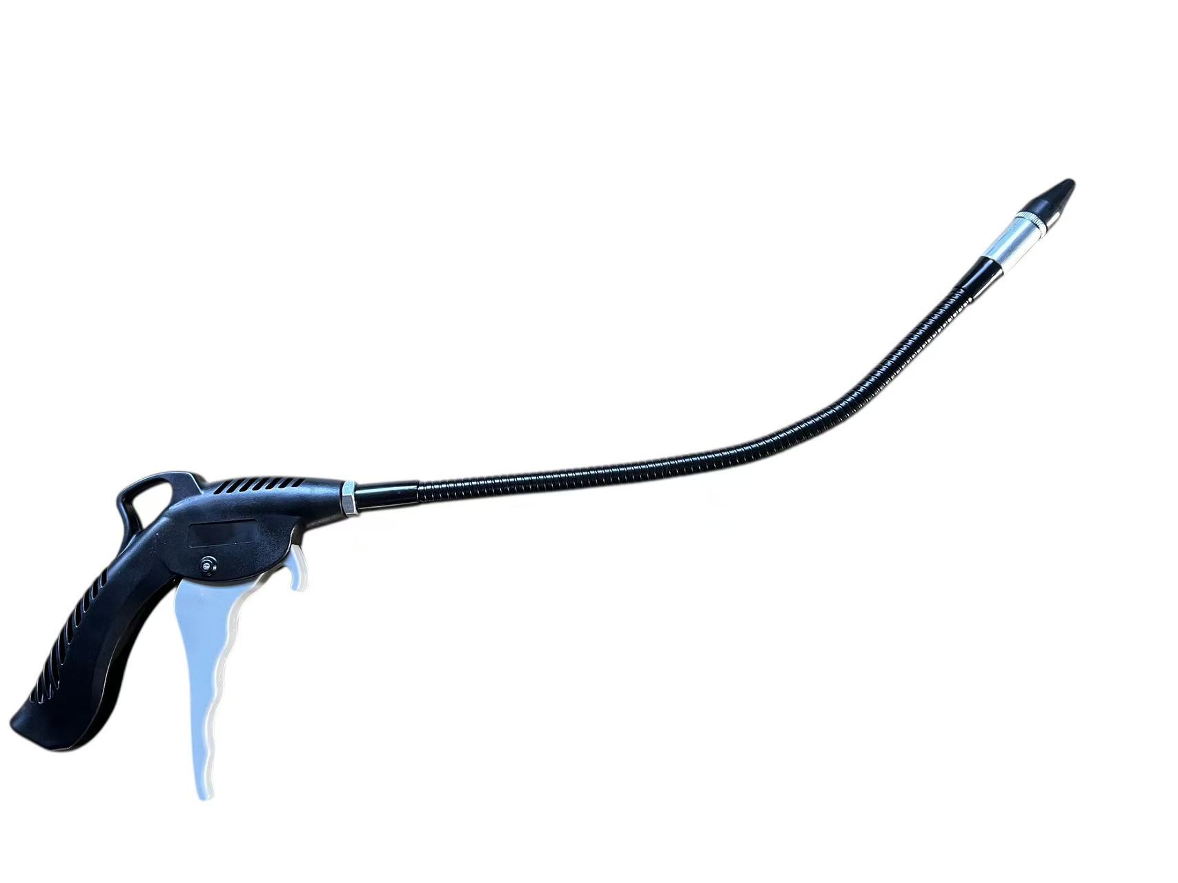 Curved pipe dust blower