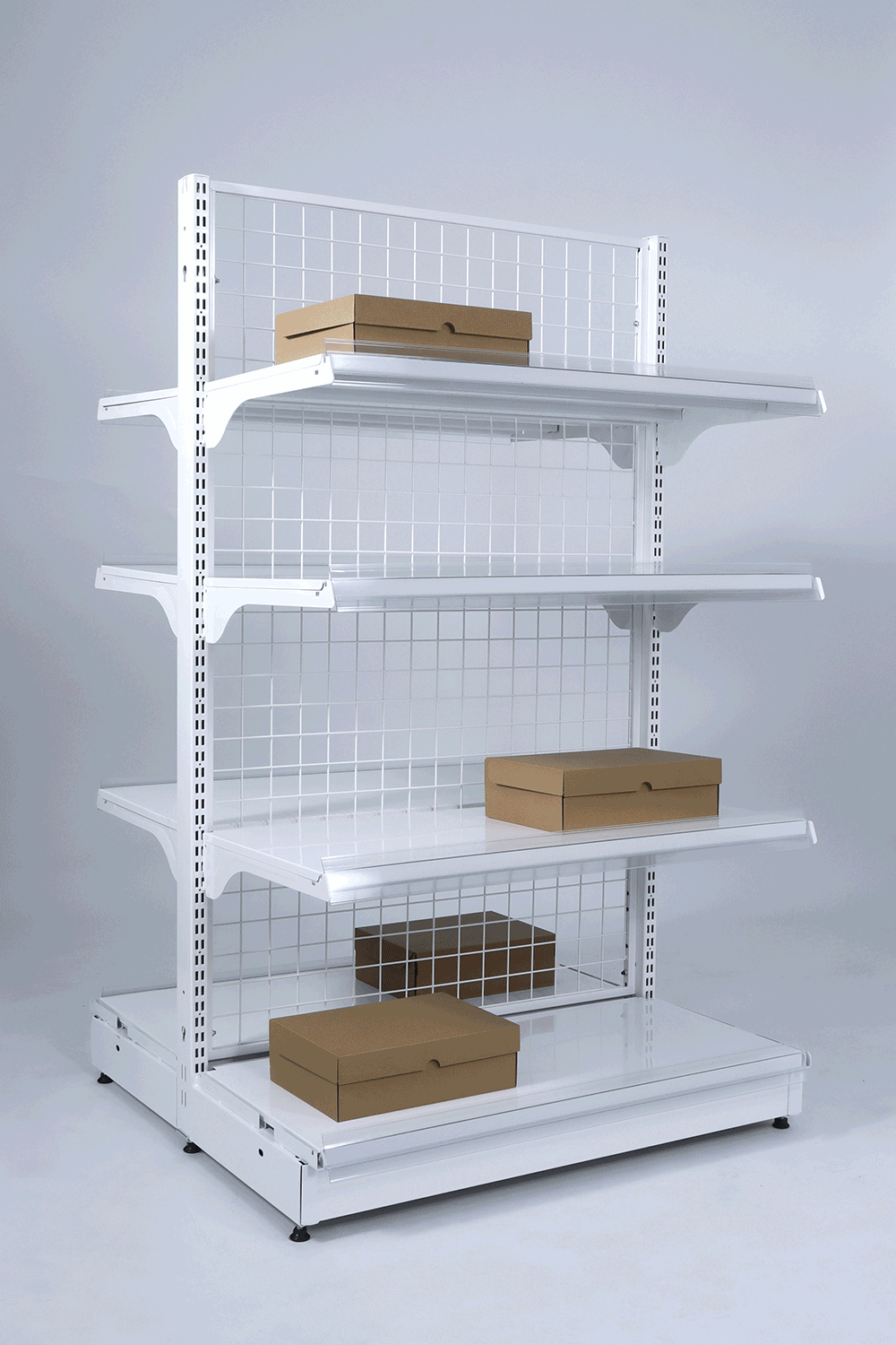 Perforated Back Panel Display Stand